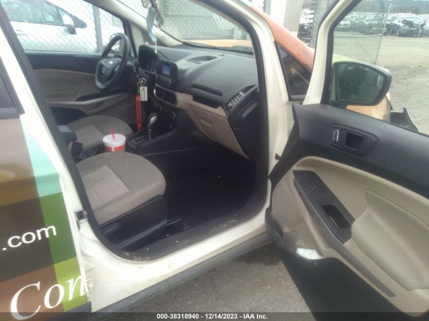 2022 FORD ECOSPORT S - MAJ6S3FL8NC466780
