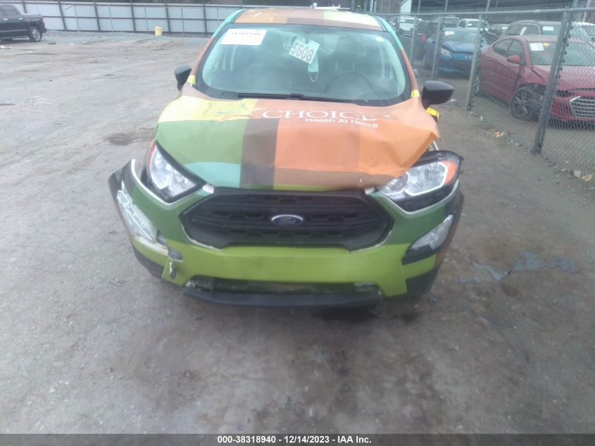 2022 FORD ECOSPORT S - MAJ6S3FL8NC466780