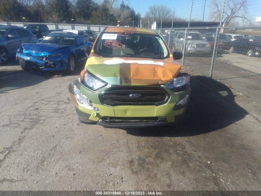 2022 FORD ECOSPORT S - MAJ6S3FL8NC466780