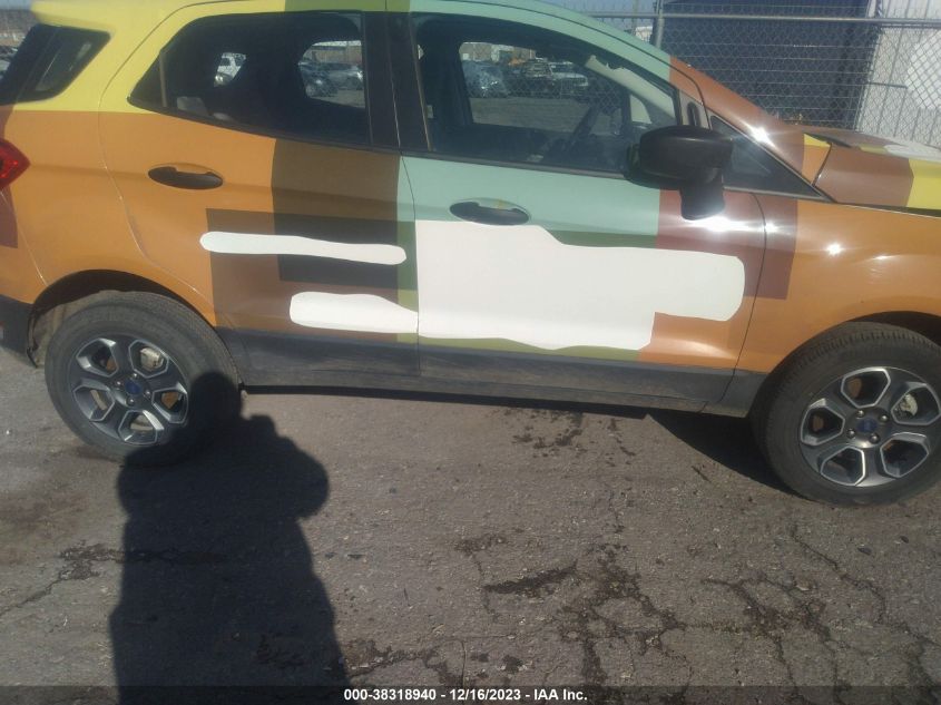 2022 FORD ECOSPORT S - MAJ6S3FL8NC466780