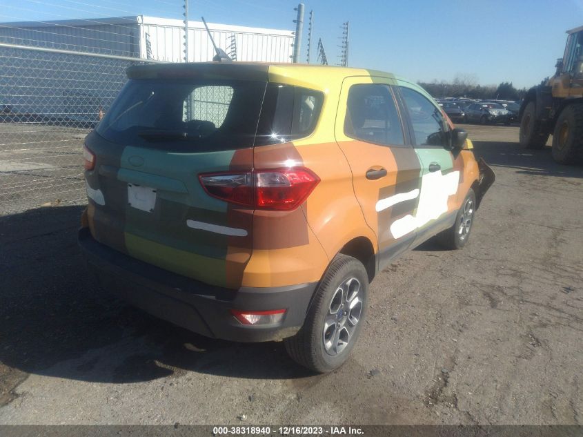 2022 FORD ECOSPORT S - MAJ6S3FL8NC466780