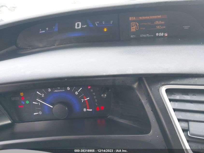 2015 HONDA CIVIC LX - 19XFB2F53FE065735