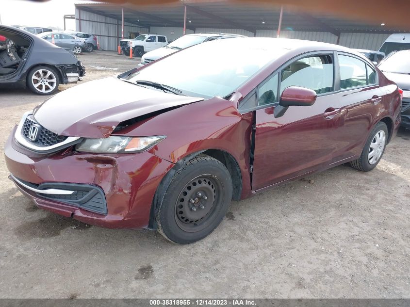 2015 HONDA CIVIC LX - 19XFB2F53FE065735