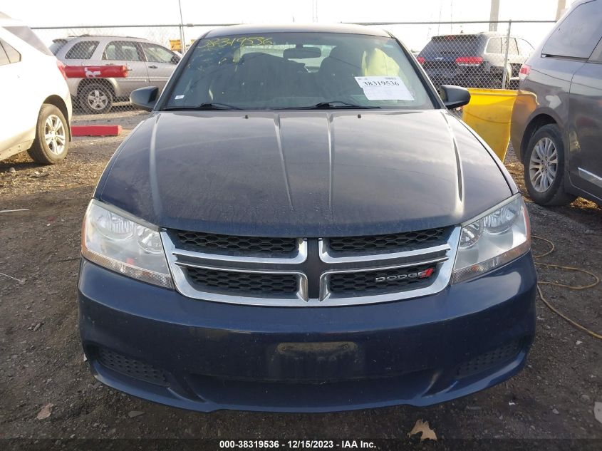 2013 DODGE AVENGER SE - 1C3CDZAG0DN748164