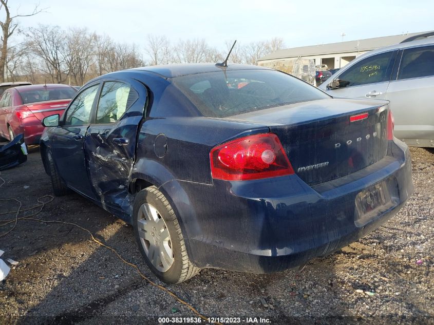 2013 DODGE AVENGER SE - 1C3CDZAG0DN748164