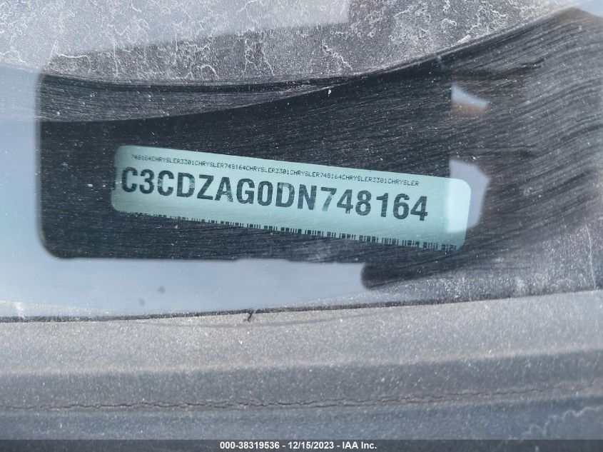 2013 DODGE AVENGER SE - 1C3CDZAG0DN748164