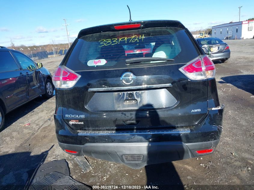 2015 NISSAN ROGUE S/SL/SV - KNMAT2MVXFP581116