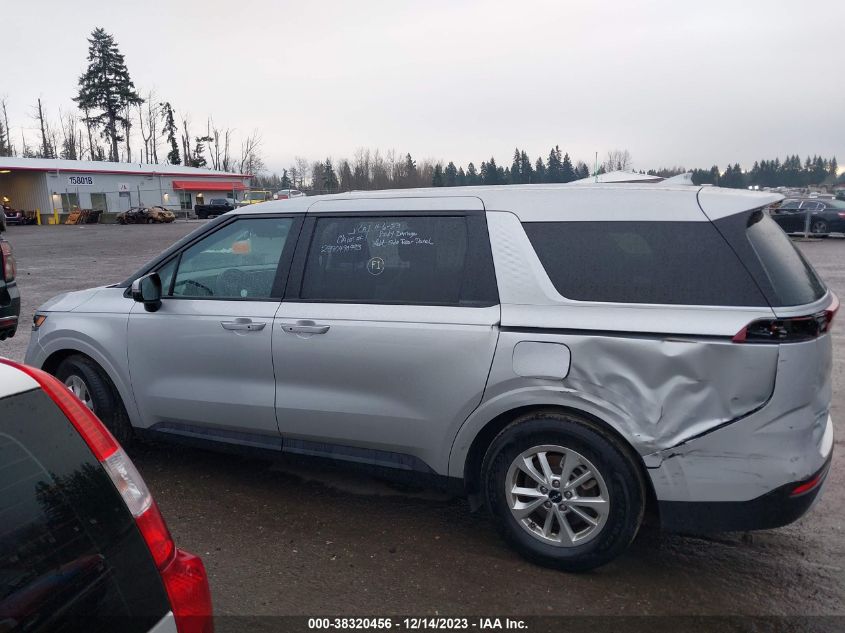 2022 KIA CARNIVAL MPV LX SEAT PACKAGE KNDNB4H3XN6170375