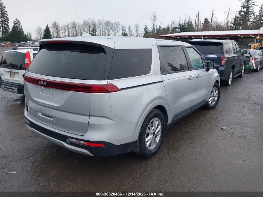 2022 KIA CARNIVAL MPV LX SEAT PACKAGE KNDNB4H3XN6170375