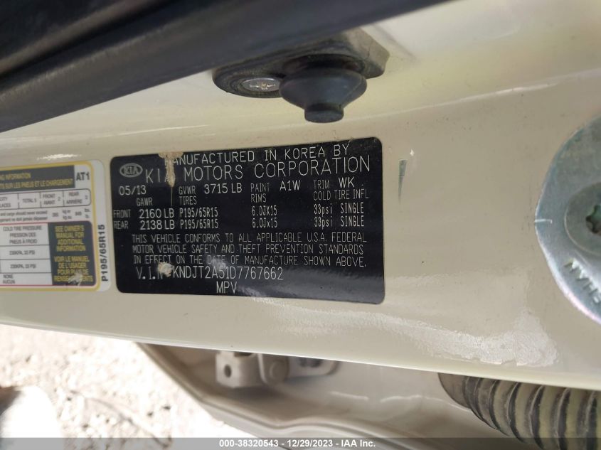 2013 KIA SOUL - KNDJT2A51D7767662