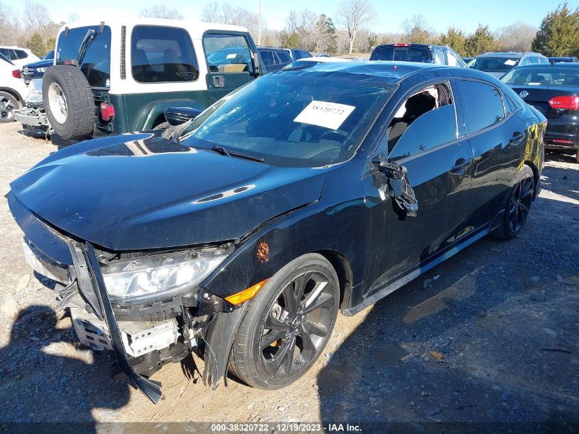 2017 HONDA CIVIC - SHEFK7H42HU211622