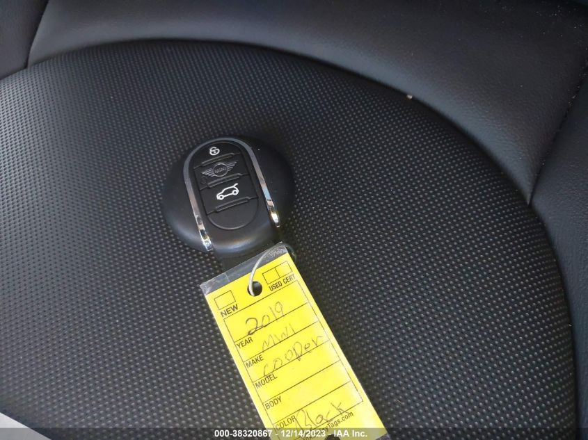 2019 MINI HARDTOP COOPER S - WMWXU3C53K2H87349