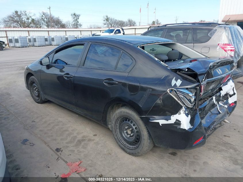 2014 HONDA CIVIC LX - 2HGFB2F53EH539445