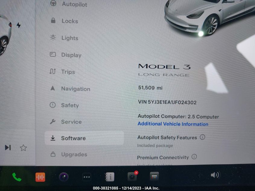 2018 TESLA MODEL 3 LONG RANGE/MID RANGE - 5YJ3E1EA1JF024302