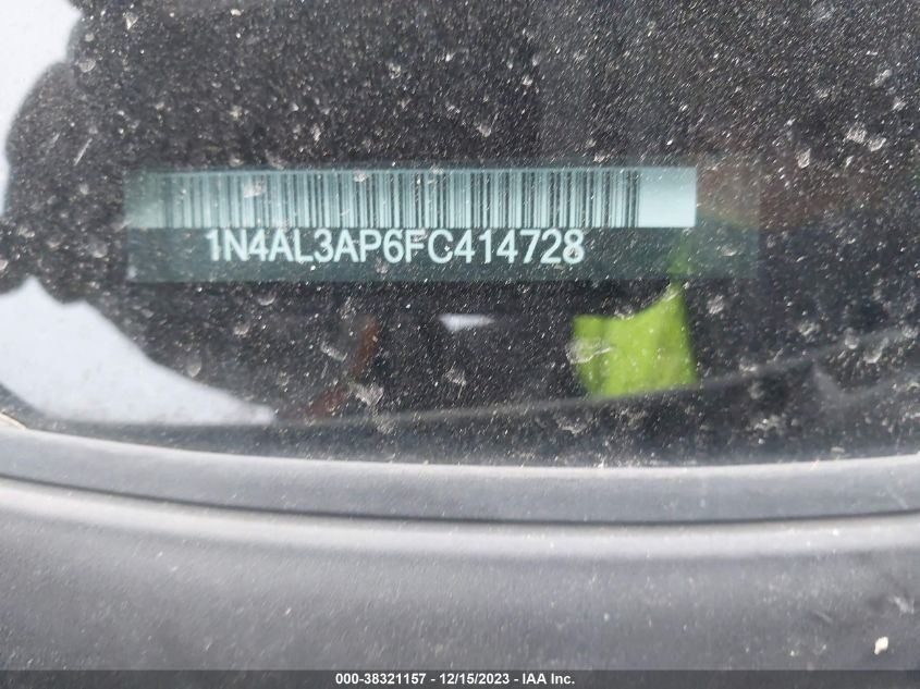2015 NISSAN ALTIMA 2.5 SV - 1N4AL3AP6FC414728