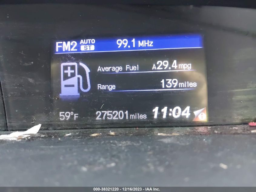 2013 HONDA CIVIC EXL - 19XFB2F94DE273302