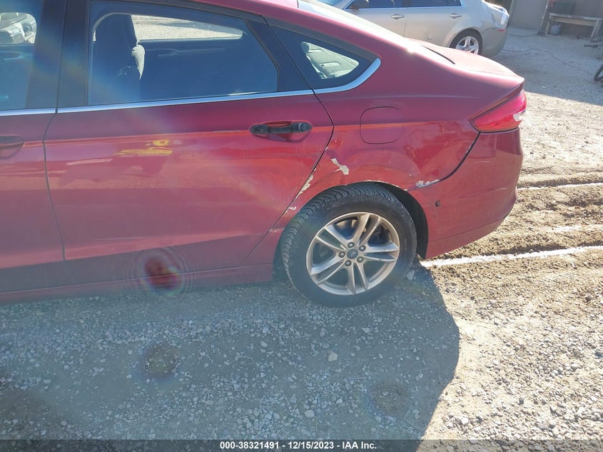 VIN 3FA6P0HD7JR179853 2018 FORD FUSION SE