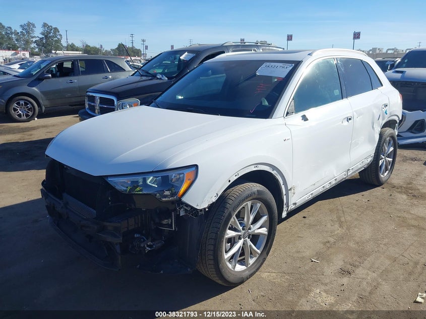 VIN WA1DECF37M1001033 2021 AUDI Q3 PREMIUM 45 TFSI S LINE QUATTRO TIPTRONIC