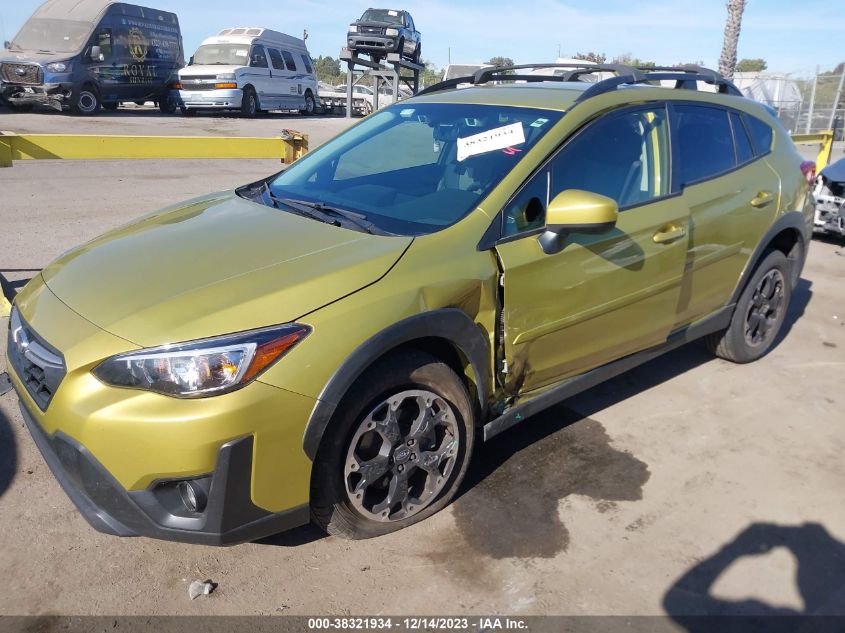 VIN JF2GTAPC4MH360022 2021 SUBARU CROSSTREK PREMIUM