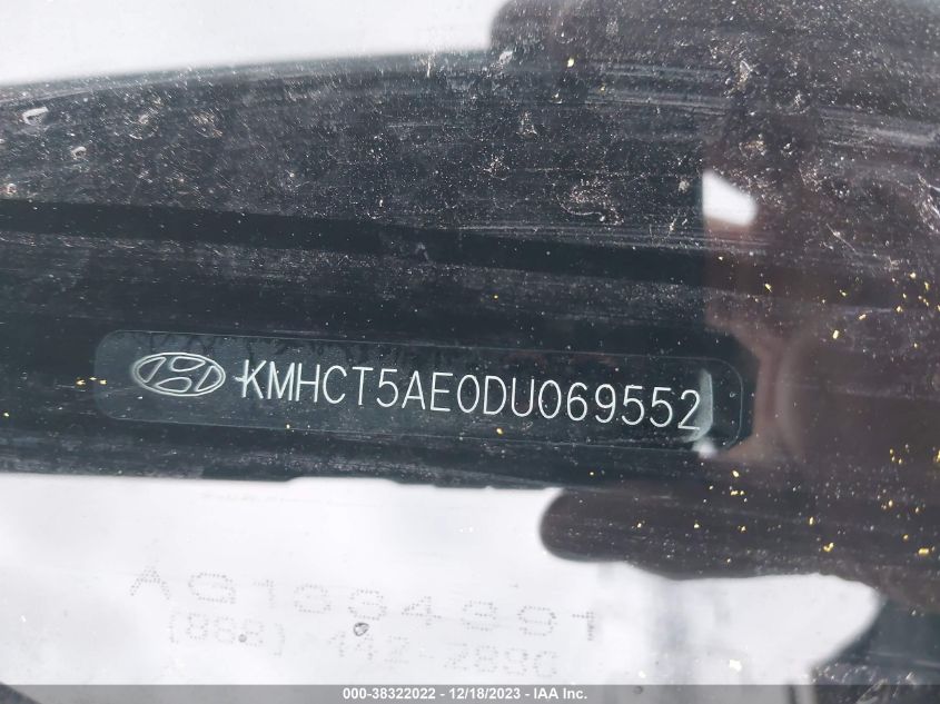 2013 HYUNDAI ACCENT GS - KMHCT5AE0DU069552