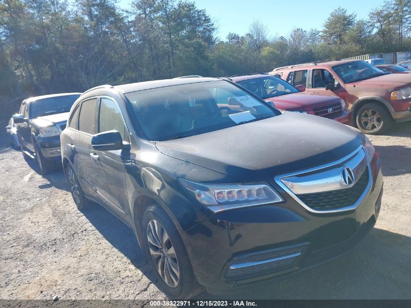 2014 ACURA MDX TECH PKG - 5FRYD3H47EB014100