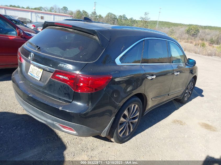 2014 ACURA MDX TECH PKG - 5FRYD3H47EB014100