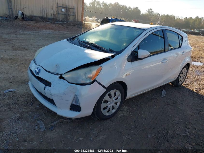 2013 TOYOTA PRIUS C TWO - JTDKDTB33D1544224