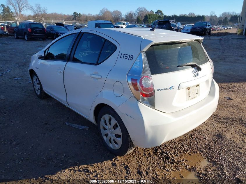 2013 TOYOTA PRIUS C TWO - JTDKDTB33D1544224