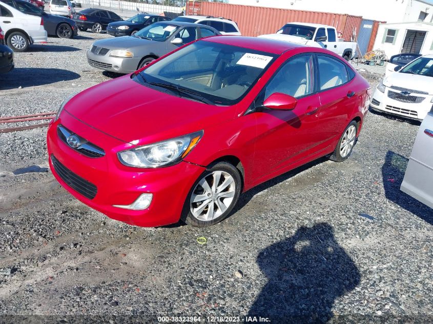 2013 HYUNDAI ACCENT GLS - KMHCU4AE6DU276387