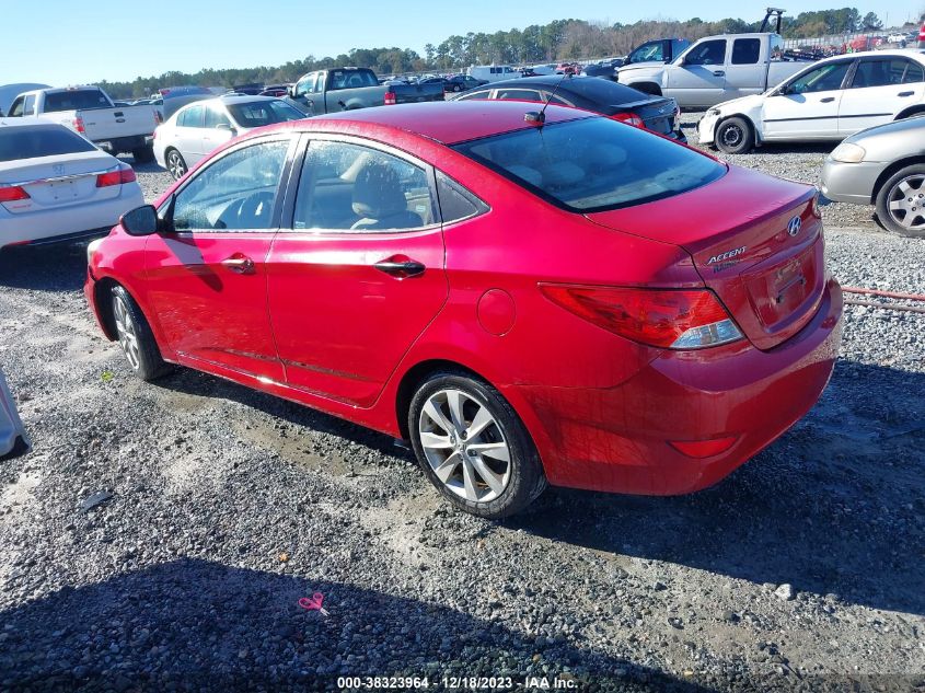 2013 HYUNDAI ACCENT GLS - KMHCU4AE6DU276387