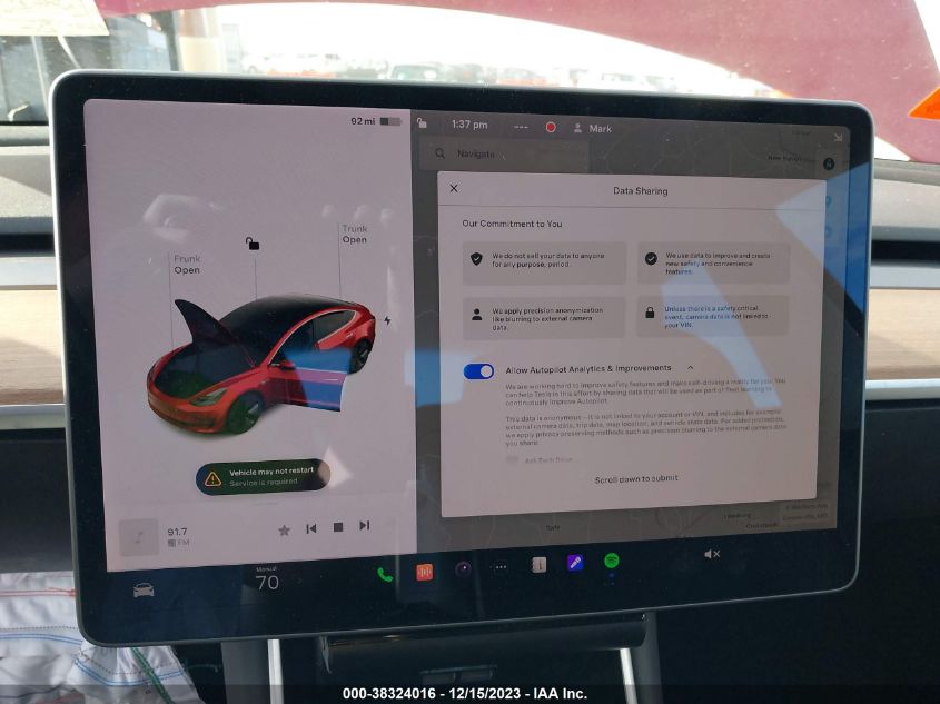 2019 TESLA MODEL 3 - 5YJ3E1EA8KF299084