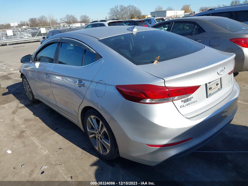 VIN KMHD84LF6HU156142 2017 HYUNDAI ELANTRA LIMITED