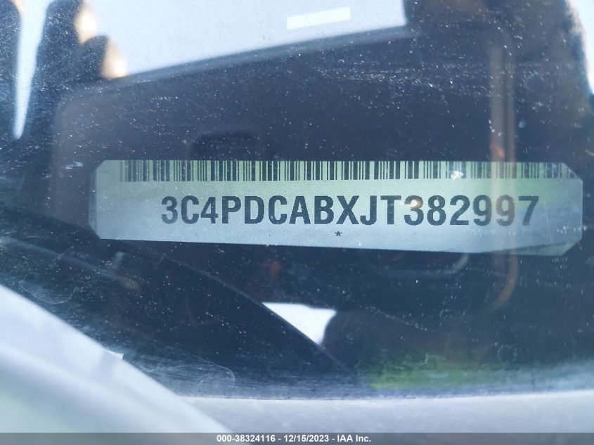 2018 DODGE JOURNEY SE - 3C4PDCABXJT382997