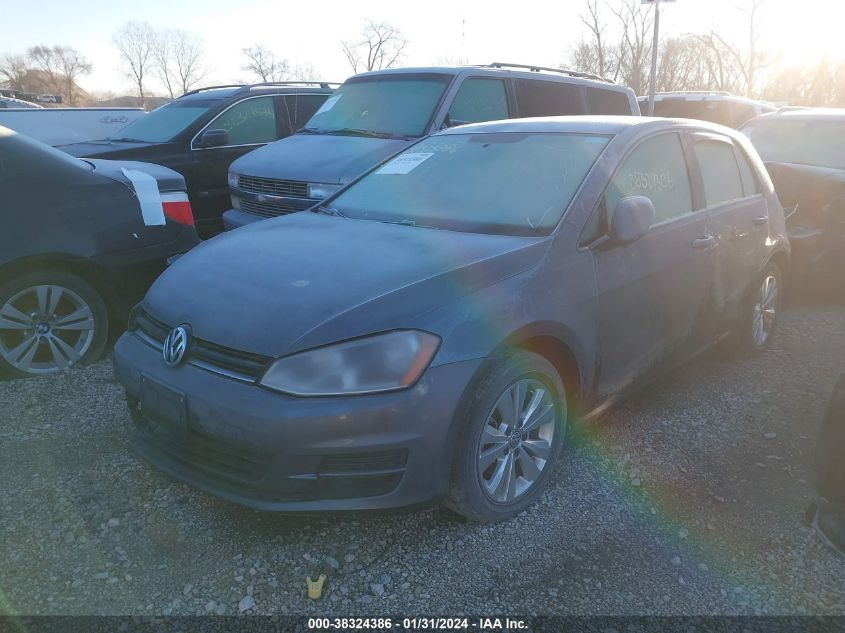 2015 VOLKSWAGEN GOLF TDI S 4-DOOR 3VWRA7AU5FM028510
