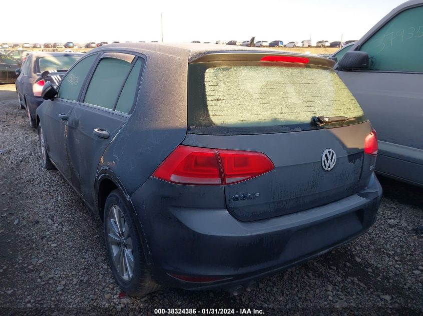 2015 VOLKSWAGEN GOLF TDI S 4-DOOR 3VWRA7AU5FM028510