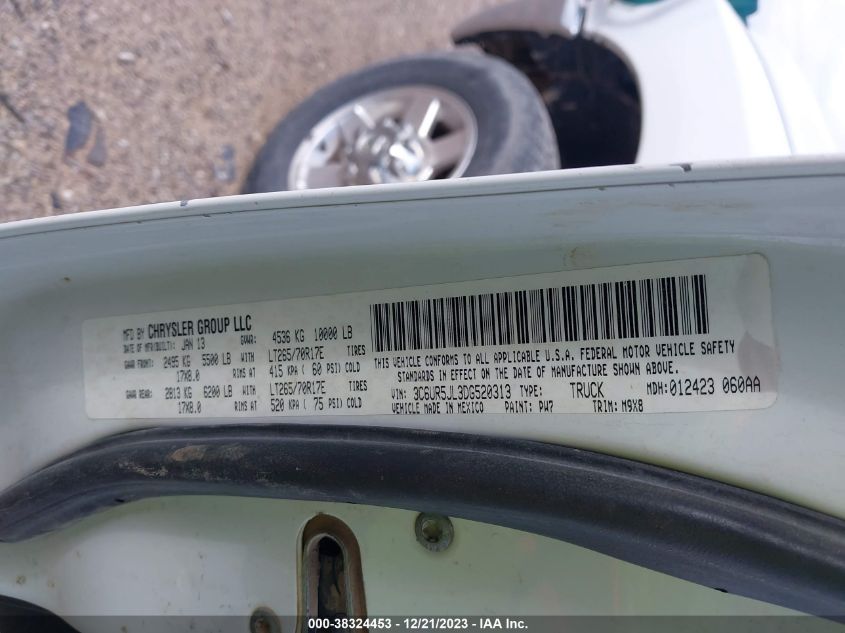 2013 RAM 2500 SLT - 3C6UR5JL3DG520313