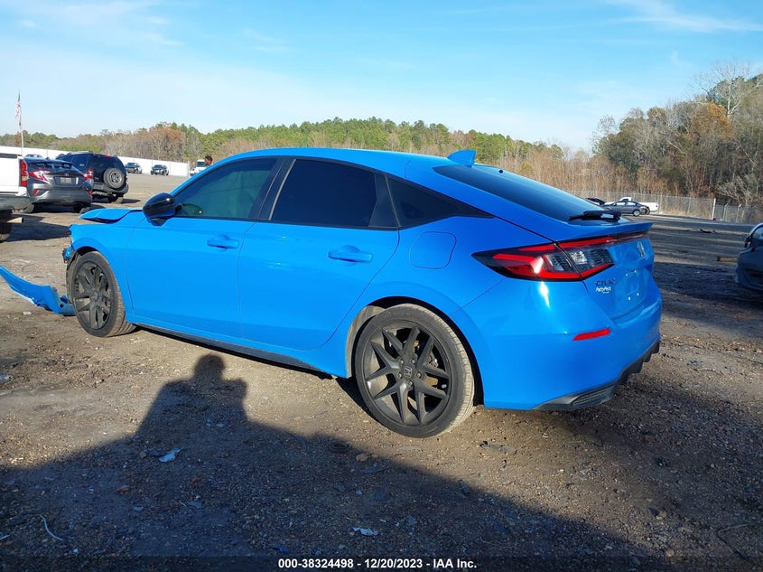 VIN 19XFL2H83NE014884 2022 HONDA CIVIC SPORT
