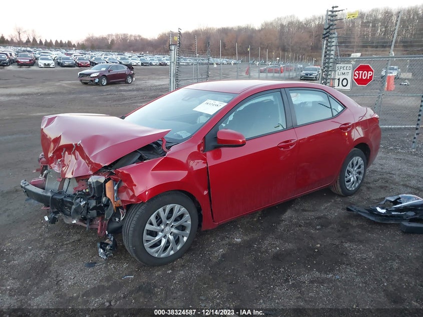 VIN 2T1BURHE0KC238599 2019 TOYOTA COROLLA LE