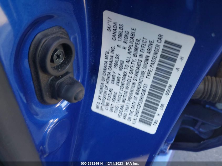 2017 HONDA CIVIC LX - 2HGFC2F53HH538751