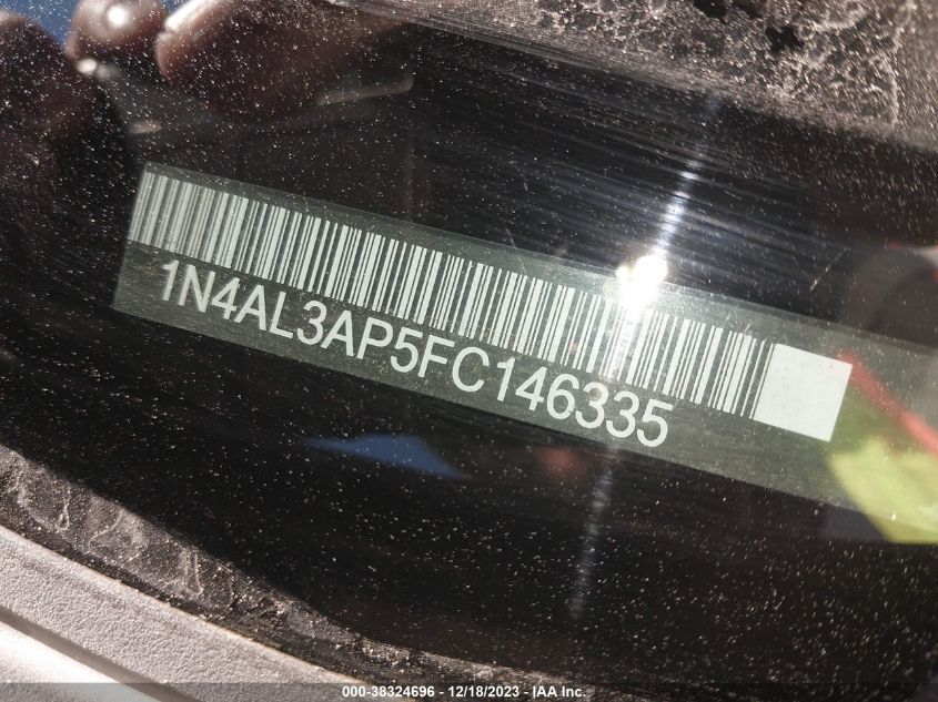 2015 NISSAN ALTIMA 2.5/S/SV/SL - 1N4AL3AP5FC146335