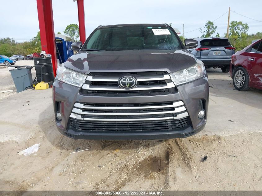 2019 TOYOTA HIGHLANDER XLE - 5TDKZRFH6KS556782