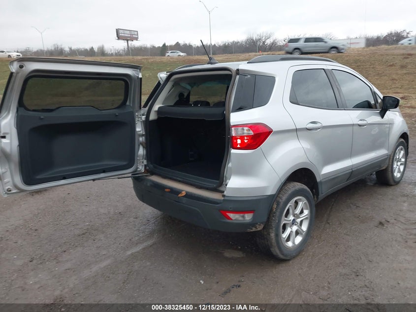 VIN MAJ6S3GL8LC339443 2020 FORD ECOSPORT SE