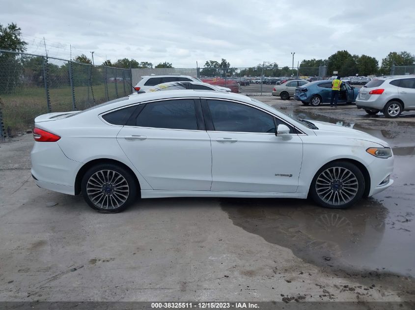 2017 FORD FUSION HYBRID TITANIUM - 3FA6P0RU8HR230091