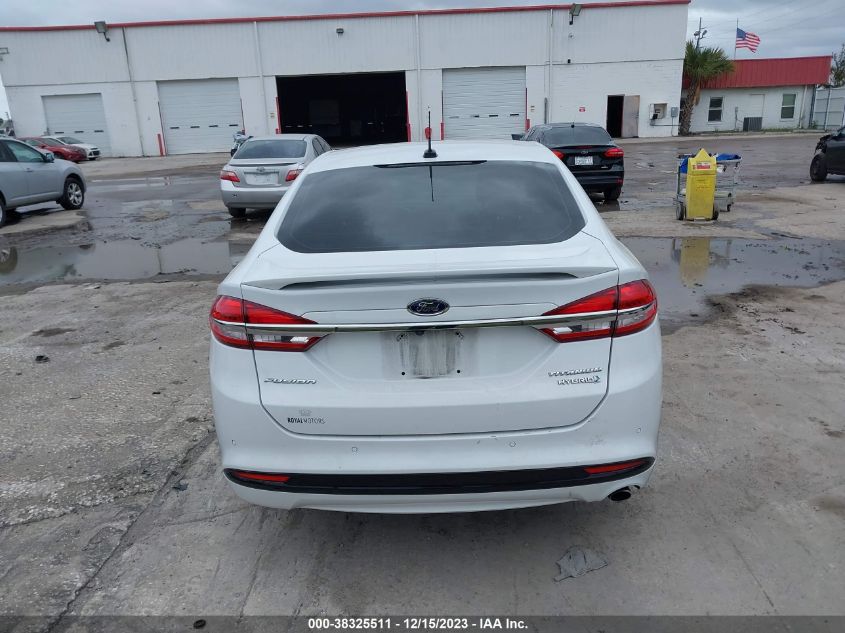 2017 FORD FUSION HYBRID TITANIUM - 3FA6P0RU8HR230091