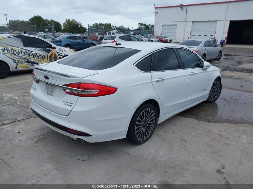 2017 FORD FUSION HYBRID TITANIUM - 3FA6P0RU8HR230091