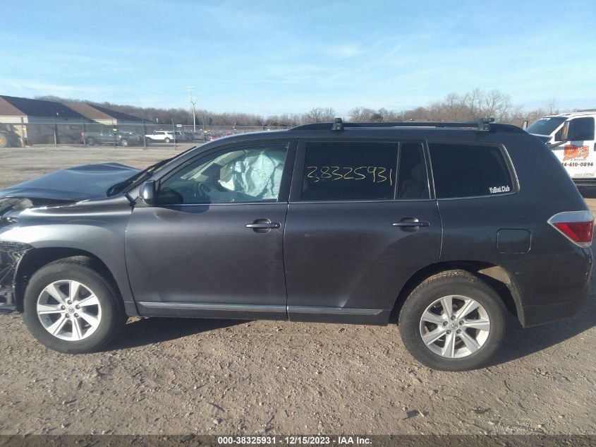 2013 TOYOTA HIGHLANDER PLUS/SE - 5TDBK3EH8DS222596