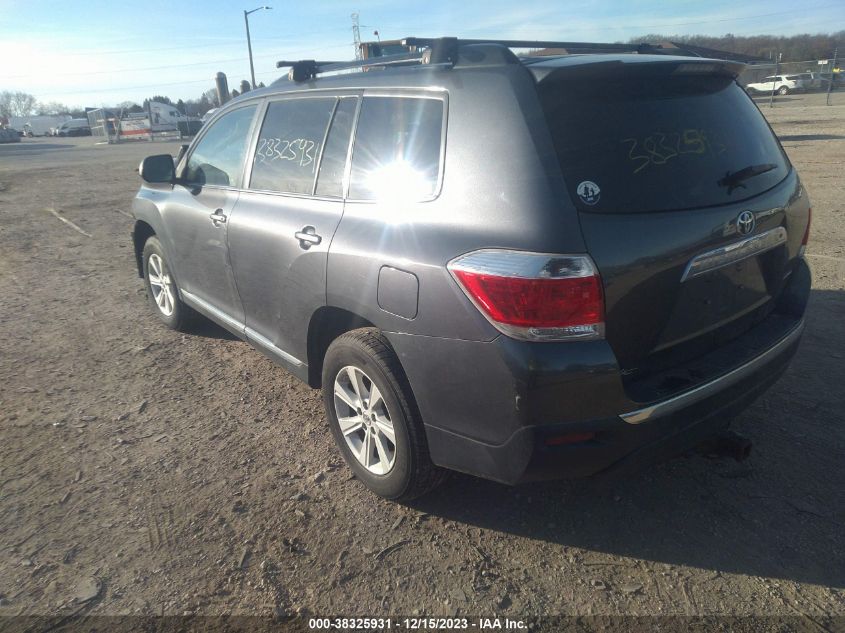 2013 TOYOTA HIGHLANDER PLUS/SE - 5TDBK3EH8DS222596