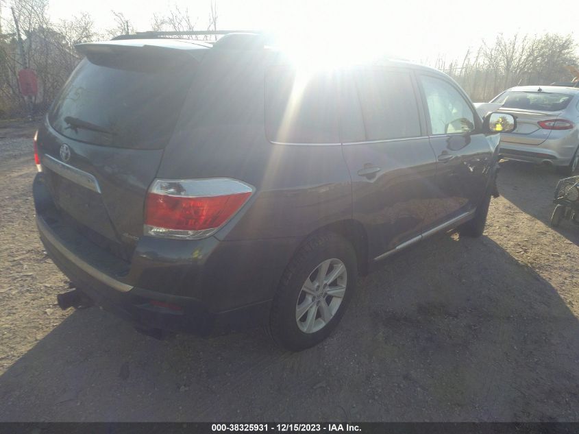 2013 TOYOTA HIGHLANDER PLUS/SE - 5TDBK3EH8DS222596