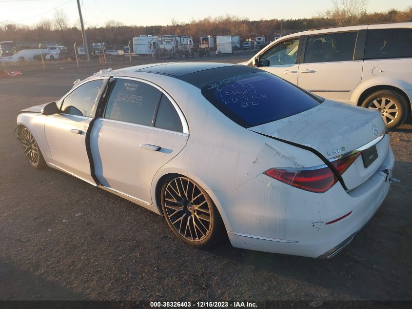 2021 MERCEDES-BENZ S 580 4MATIC - W1K6G7GB3MA041976