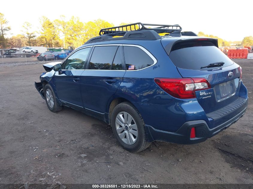 VIN 4S4BSAFC5K3240166 2019 SUBARU OUTBACK 2.5I PREMIUM